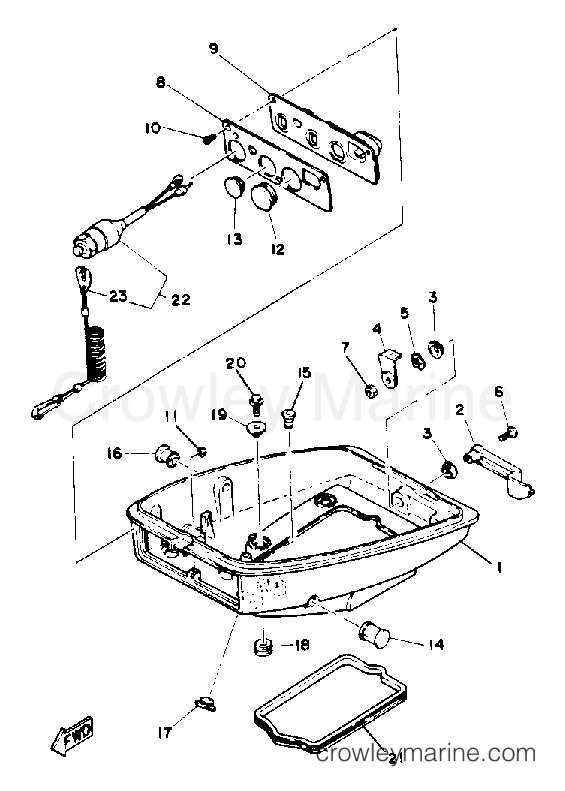 Yamaha Motors 8MLHR - BOTTOM COWLING