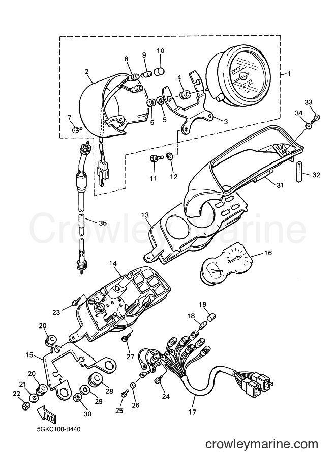 Yamaha Motors VMX12 (5GKT) [010] - METER