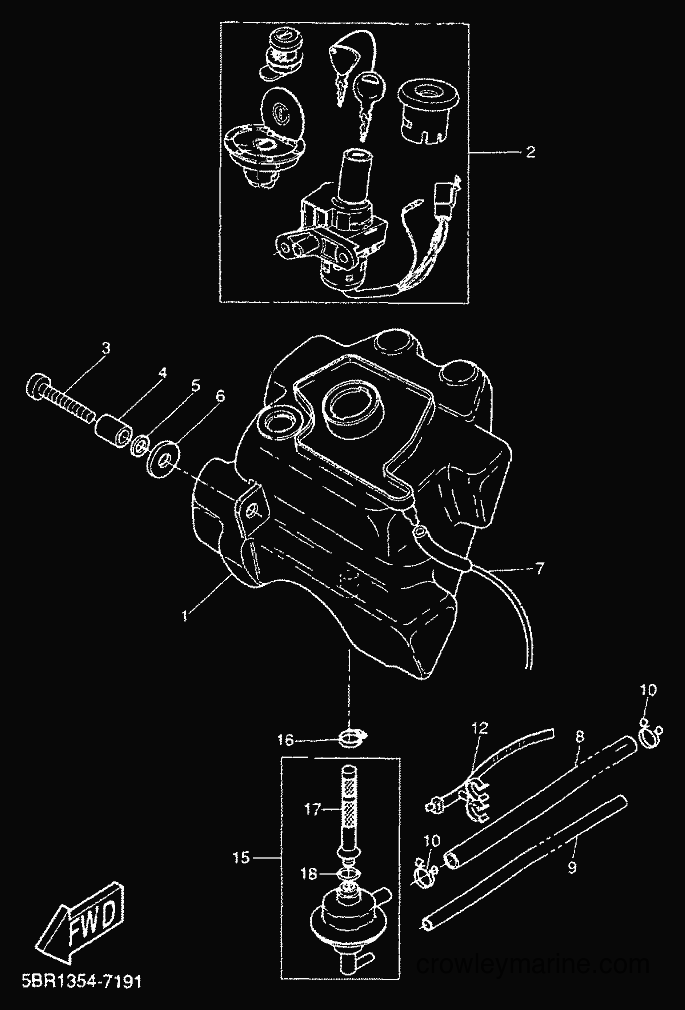 1999 Scooter YQ50L - YQ50L (5HED) [010] - FUEL TANK