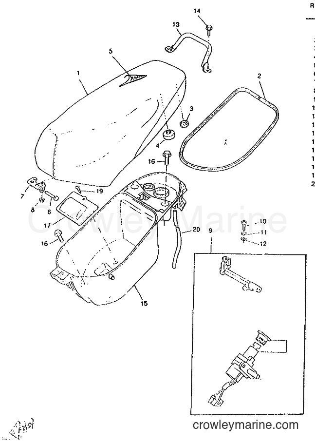 1995 Scooter CW50RS - CW50RS (4TD3) [999] - SEAT & CARRIER