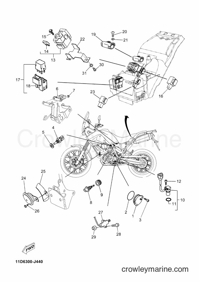 2010 Dirt Bike XT660Z - XT660Z (11D6) [010] - ELECTRICAL 2