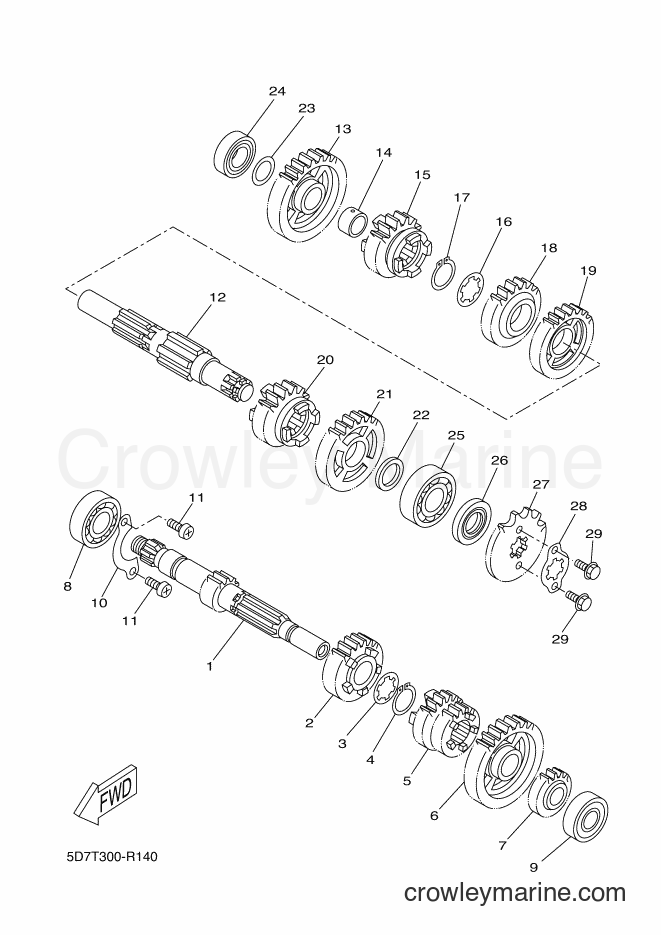 2017 Sport Bike MT125-A - MT125-A (BR35) [080] - TRANSMISSION