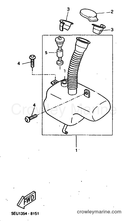 1999 Scooter YH50 - YH50 (5JB2) [020] - OIL TANK