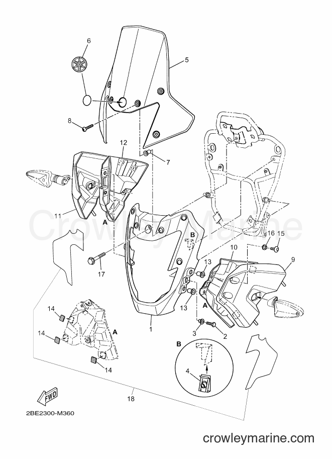 2013 Dirt Bike XT660ZA - XT660ZA (2BE2) [010] - COWLING