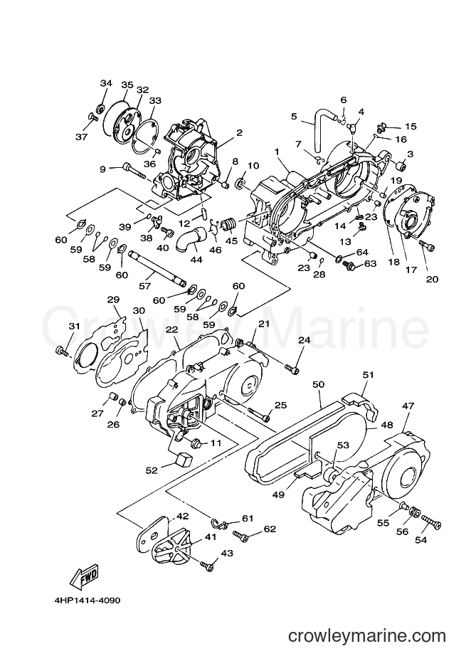 1994 Scooter XC125T - XC125T (4KY2) [999] - CRANKCASE