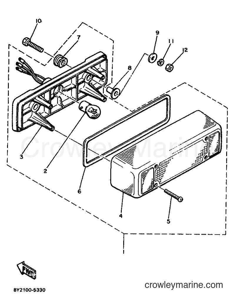 1988 Snowmobile EC340 - EC340 (84H0) [010] - TAILLIGHT