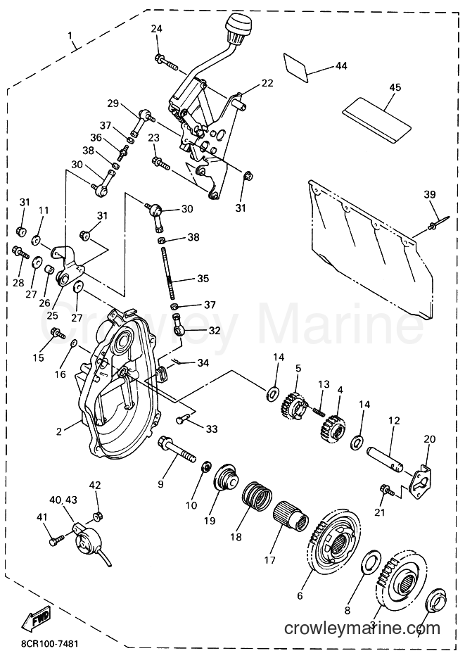 Yamaha Motors VX600XT (8DA1) [020] - ALTERNATE (REVERSE GEAR)