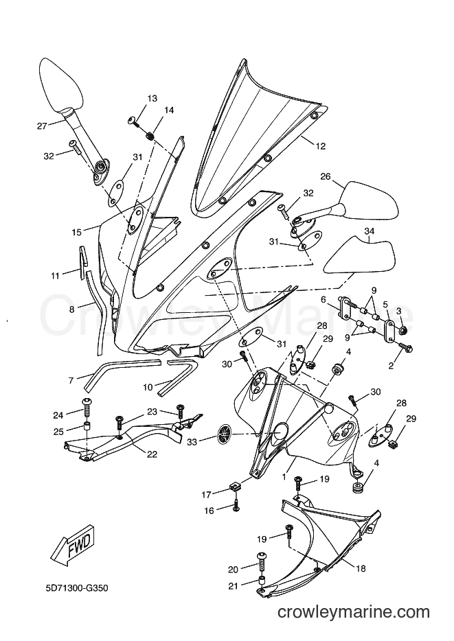 Yamaha Motors YZF-R125 (5D77) [040] - COWLING 2