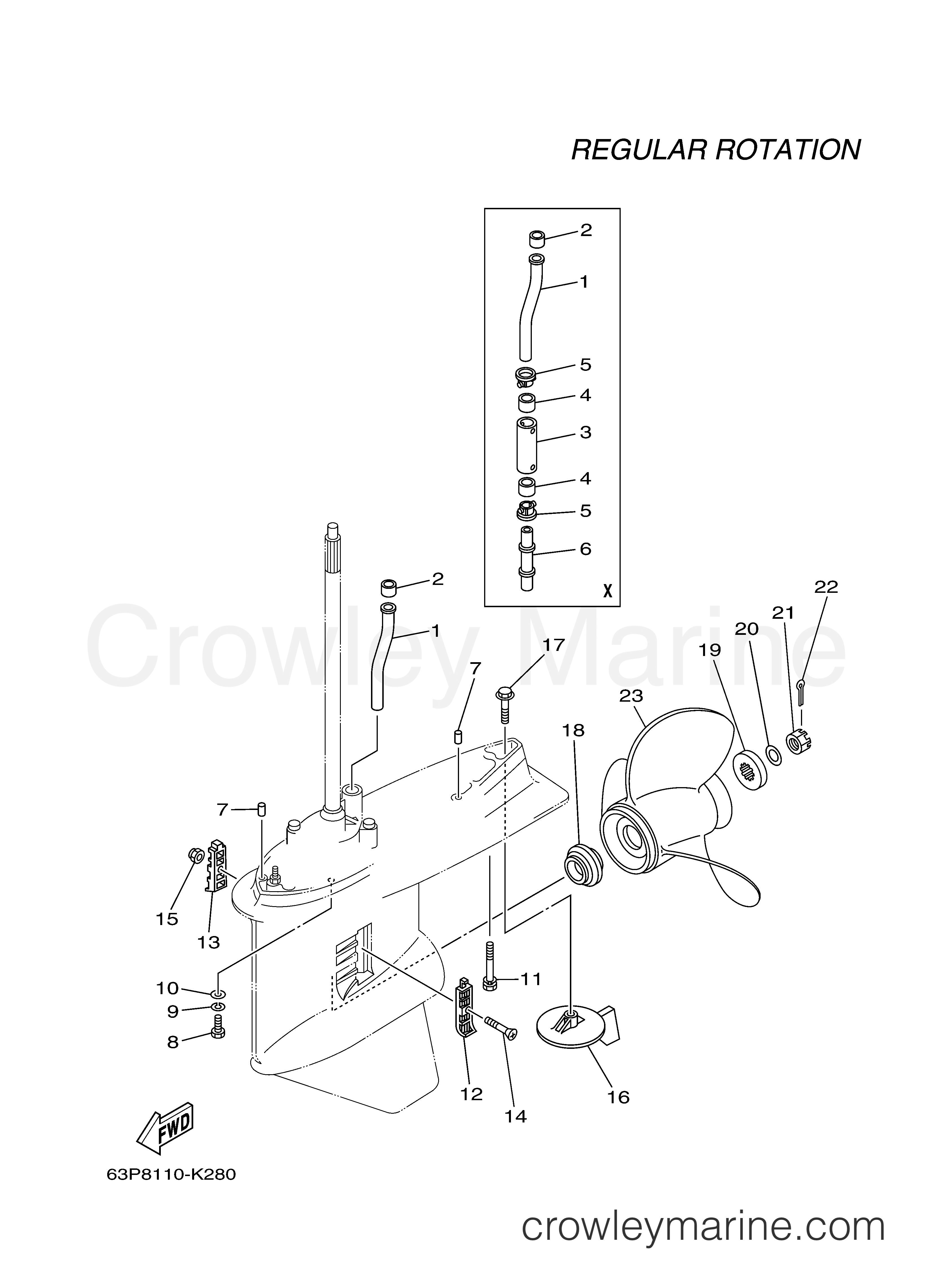 Yamaha Motors F150TXR - LOWER CASING DRIVE 2