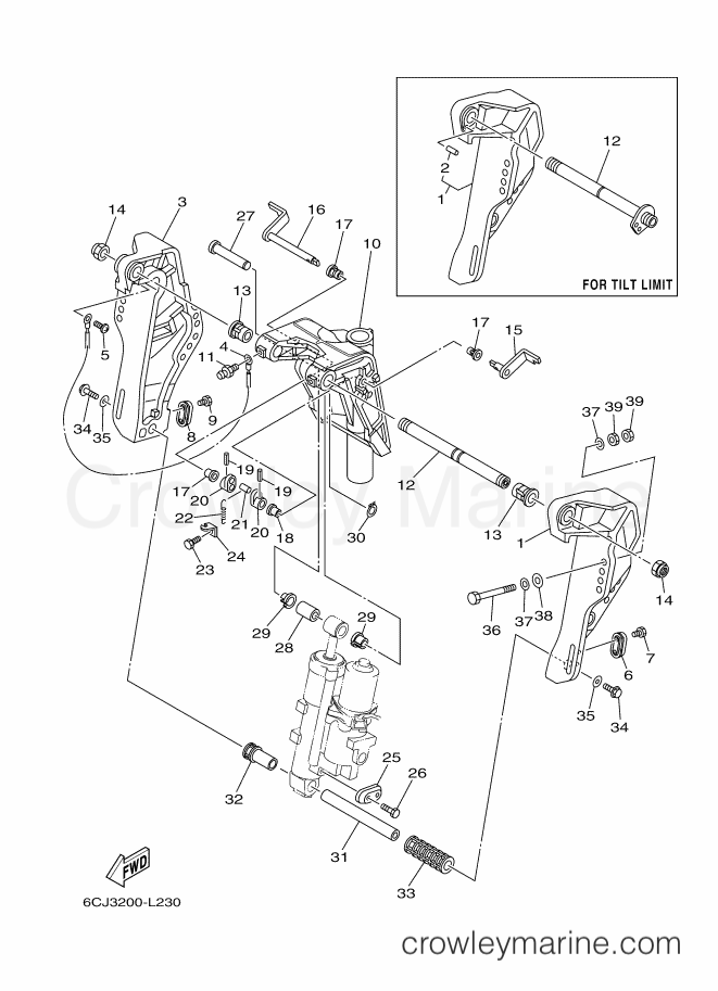 Yamaha Motors F70AETL (6CJ3) [110] - BRACKET 1