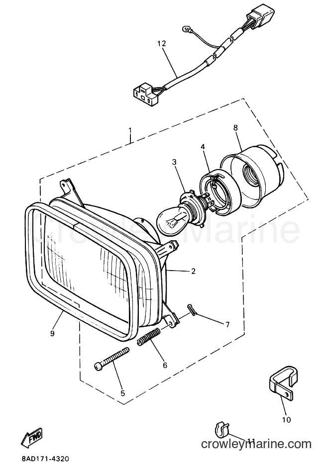 Yamaha Motors BR250L (8BC4) [010] - HEADLIGHT