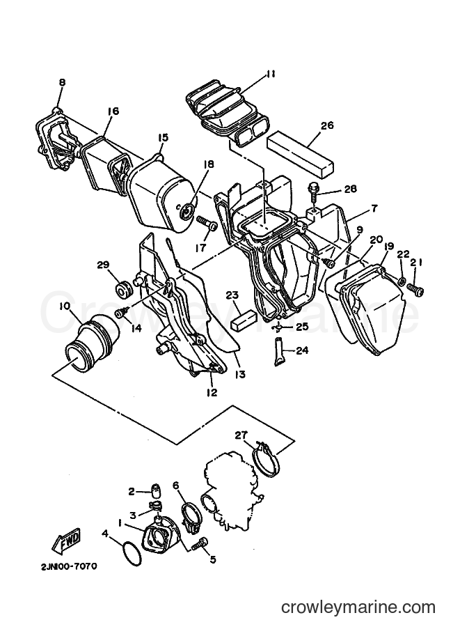 1988 Dirt Bike BW350 - BW350 (2JN0) [010] - INTAKE