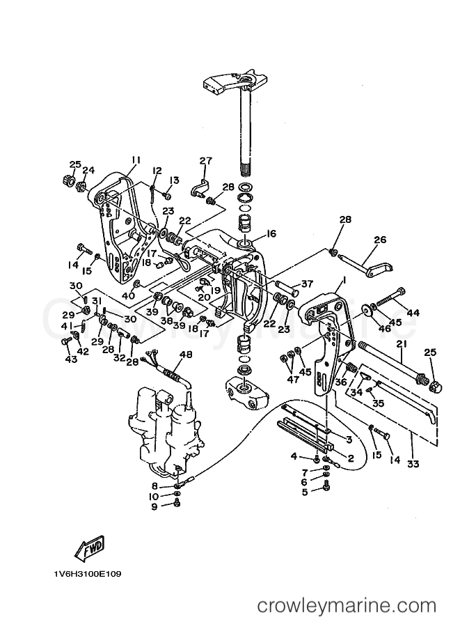 Yamaha Motors 70TRV (6H30) [020] - BRACKET 1