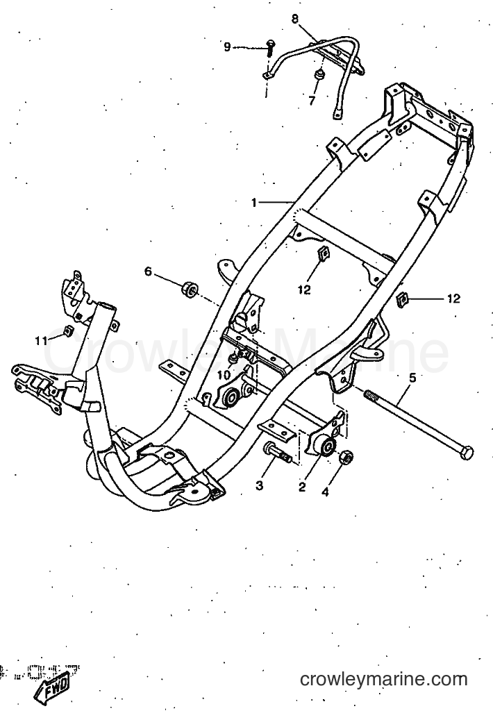 1997 Scooter YQ50 - YQ50 (5DP1) [999] - FRAME