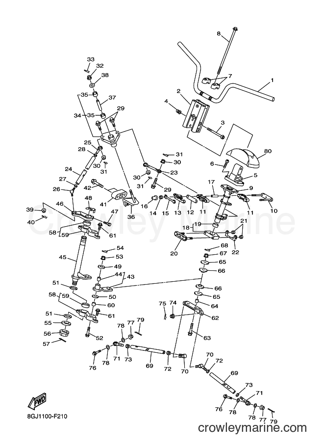 Yamaha Motors RT50VT (8GJ1) [020] - STEERING