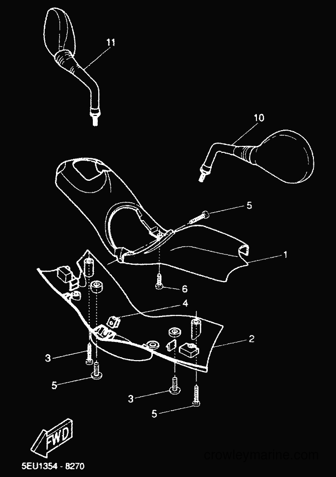 2000 Scooter YH50 - YH50 (5FV3) [010] - COWLING 1