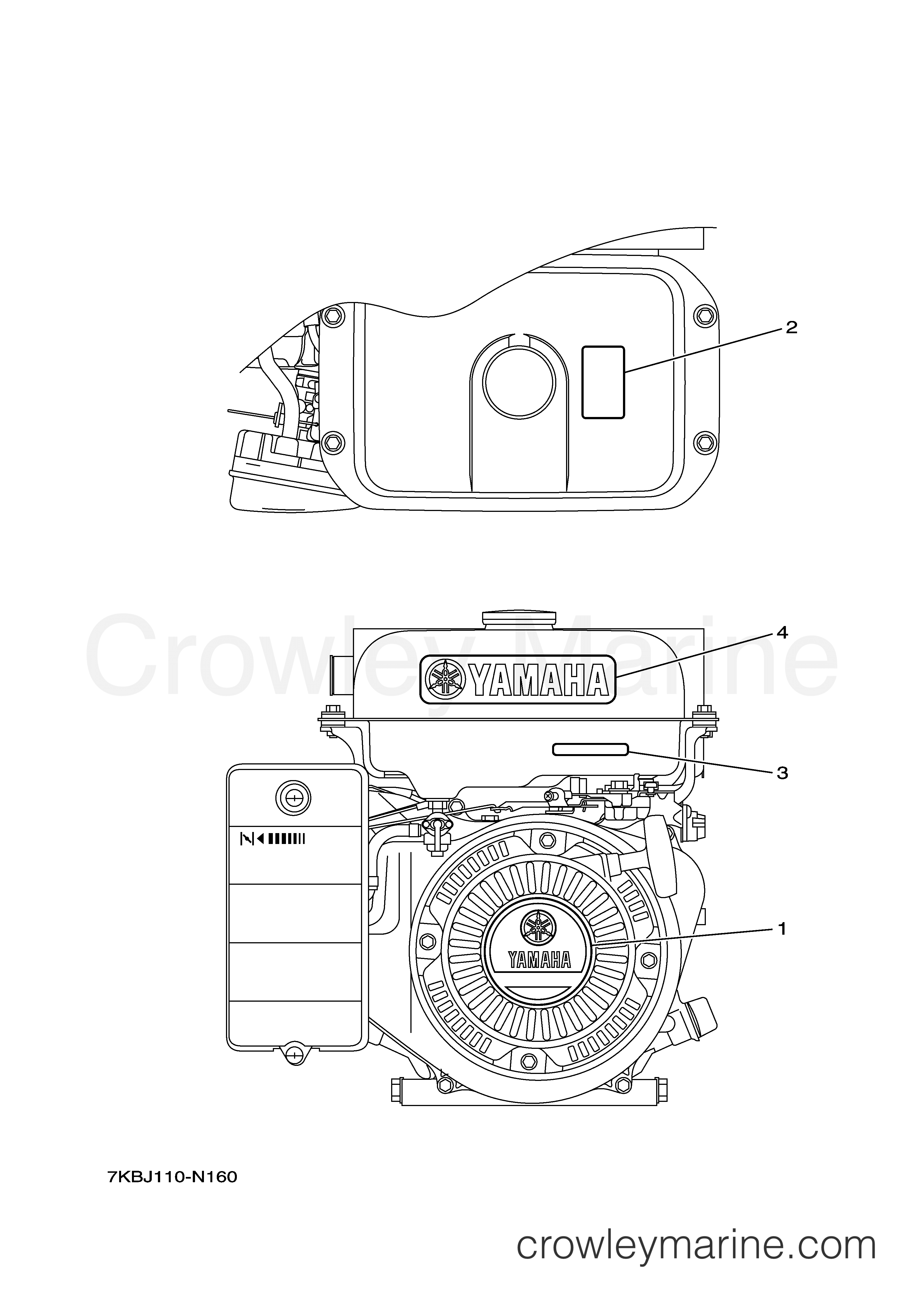 Yamaha Motors MZ300AAIA6 - EMBLEM LABEL