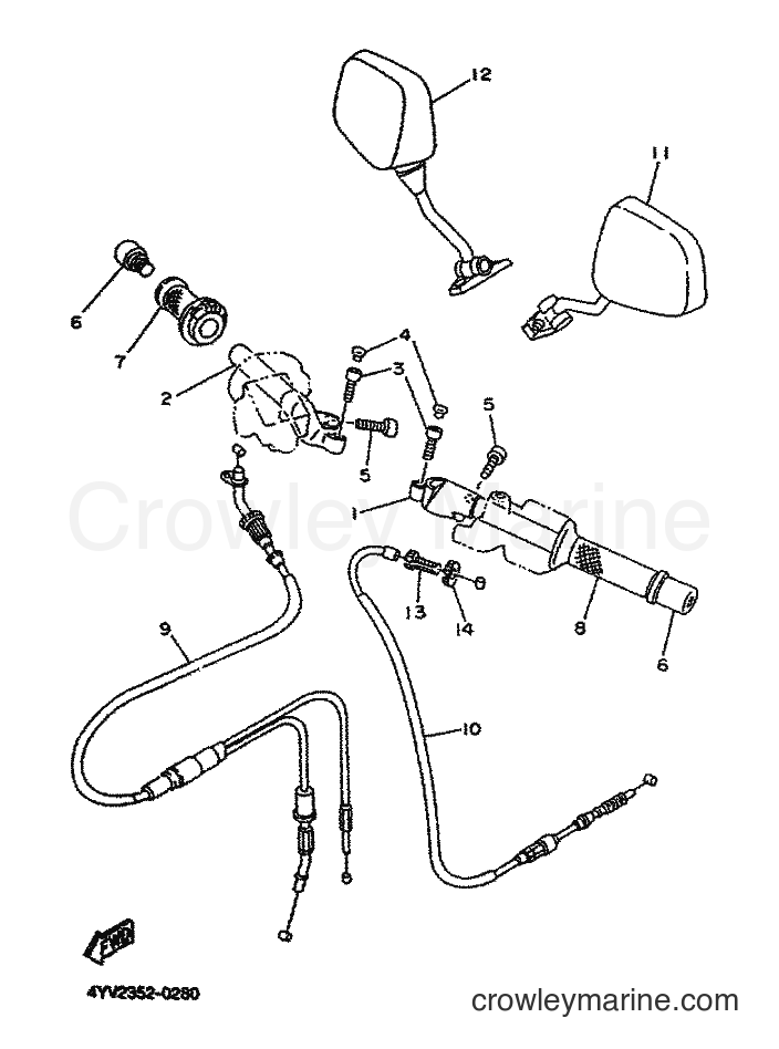 Yamaha Motors TZR50 (5DU5) [010] - STEERING HANDLE & CABLE