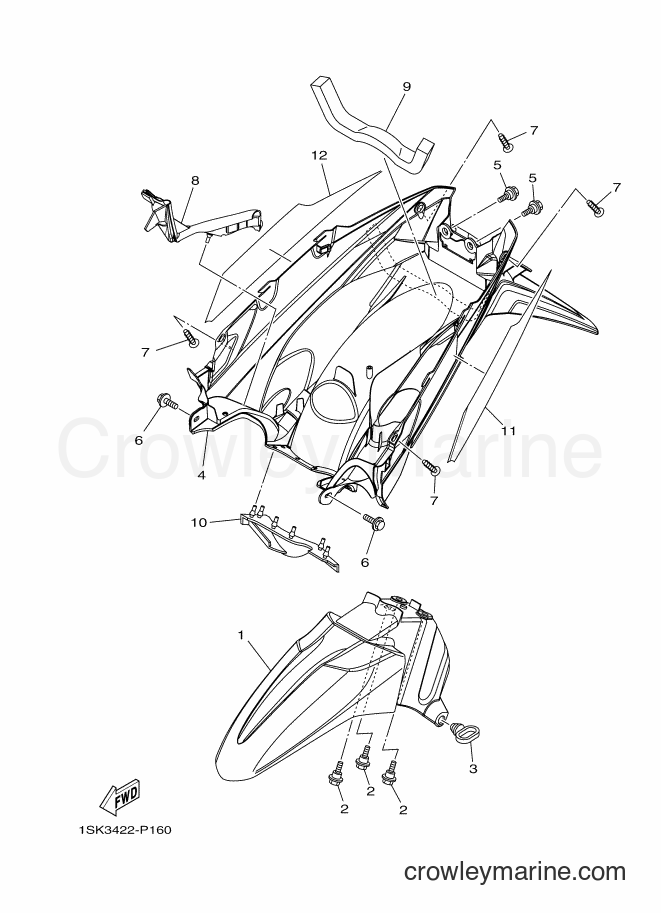 2015 Scooter AL125FC - AL125FC (1SK3) [010] - FENDER
