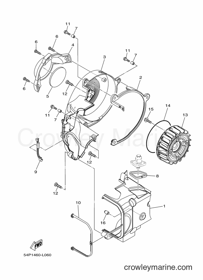 2013 Scooter AL115FC - AL115FC (54PC) [010] - AIR SHROUD & FAN