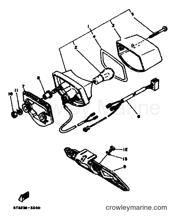 1983 Scooter DT80MX - DT80MX (36N) [999] - TAILLIGHT