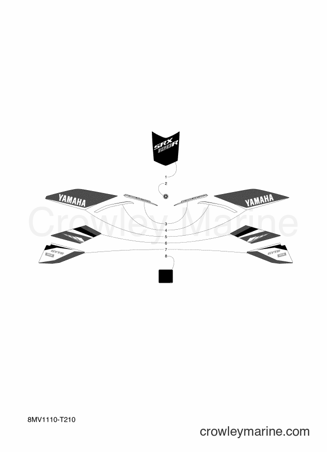 2018 Snowmobile SRX120 - SRX120 (8MV1) [010] - GRAPHIC & EMBLEM