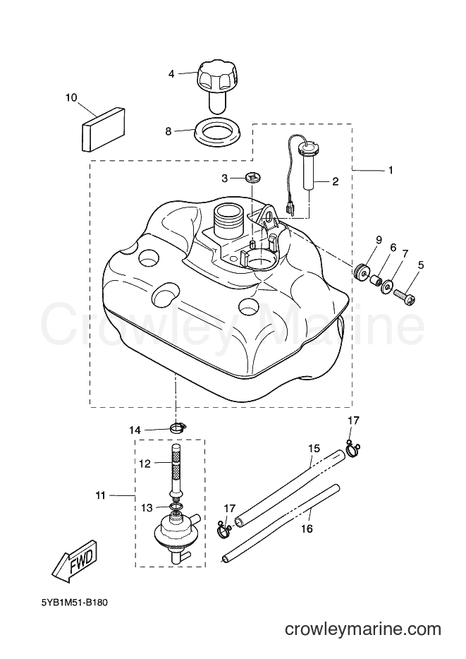 2005 Scooter CW50RS - CW50RS (2B14) [020] - FUEL TANK