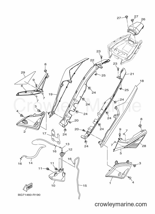 Yamaha Motors TFX150 (BY72) [010] - SIDE COVER