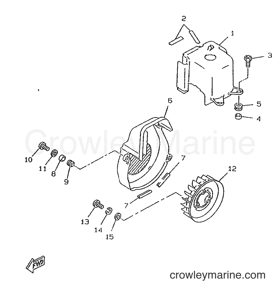 Yamaha Motors CW50RSP (4UR1) [999] - AIR SHROUD & FAN