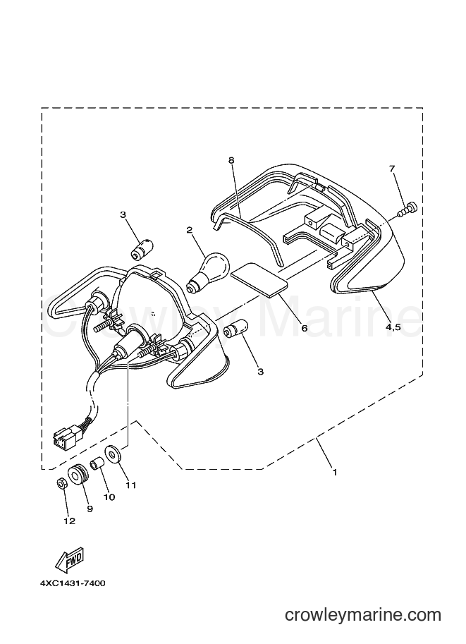 1998 Maxi-Scooter STR126A - STR126A (5BD1) [010] - TAILLIGHT