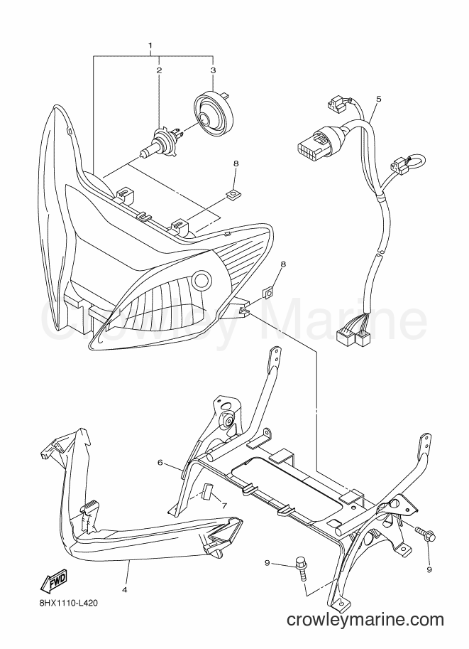Yamaha Motors RS10SUV (8JV3) [020] - HEADLIGHT