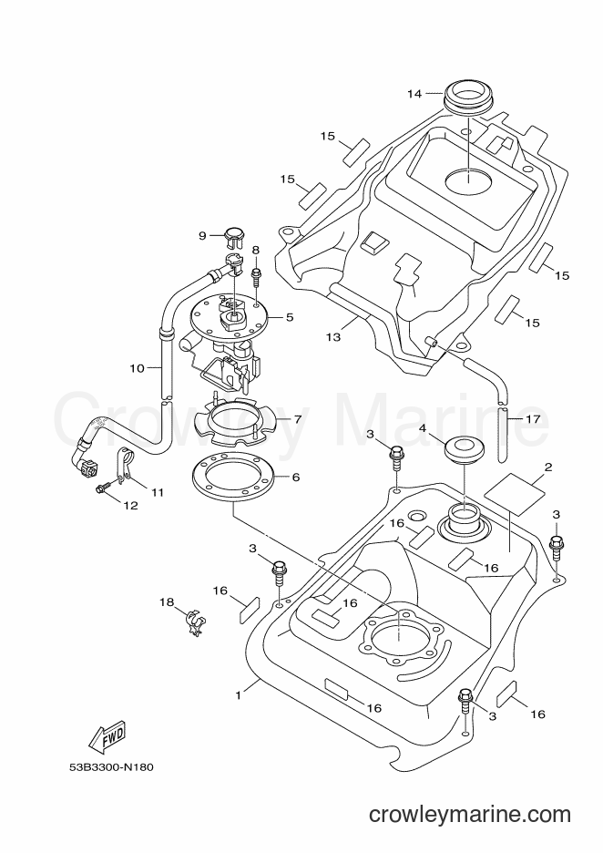2014 Scooter HW151 - HW151 (52S2) [010] - FUEL TANK