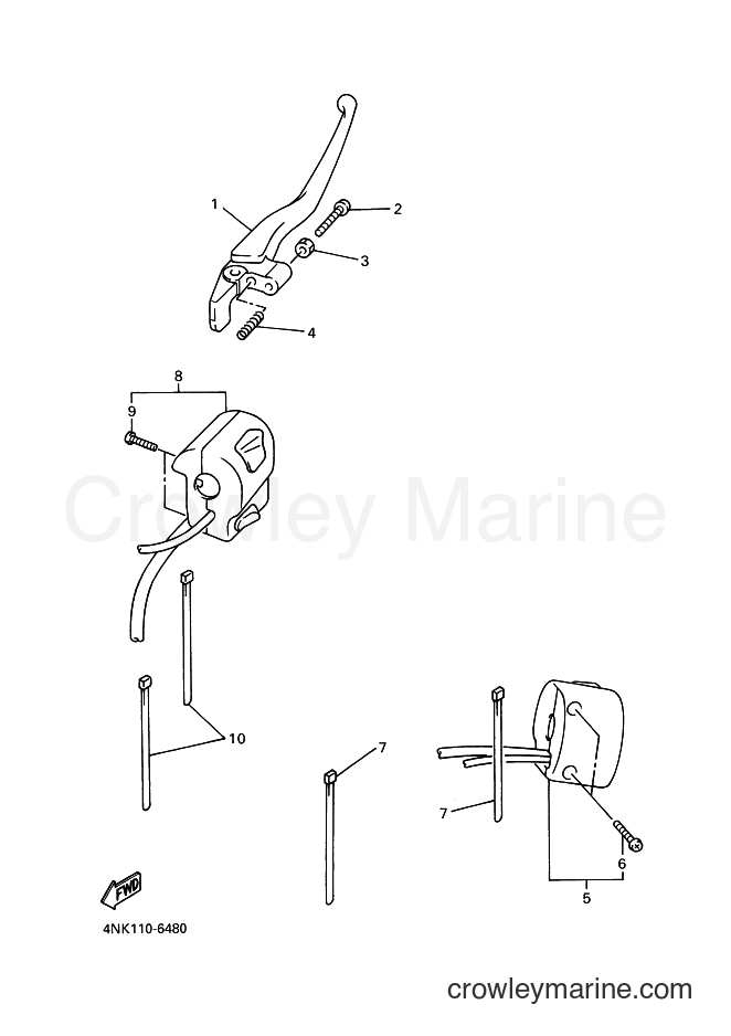 2001 Cruiser XVZ13A - XVZ13A (4NKJ) [010] - HANDLE SWITCH & LEVER