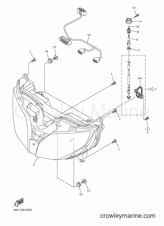 2016 Sport Bike FJR1300-AE - FJR1300-AE (B965) [010] - HEADLIGHT