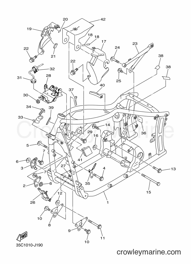 Yamaha Motors XVS400C (35C5) [010] - FRAME