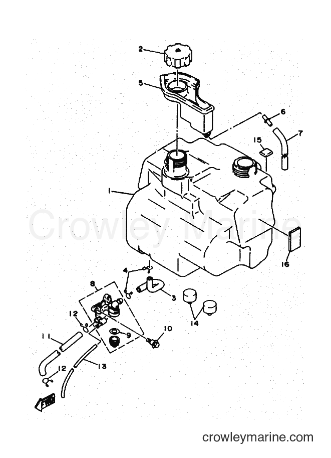 1996 Scooter YA50R - YA50R (4PC5) [010] - FUEL TANK