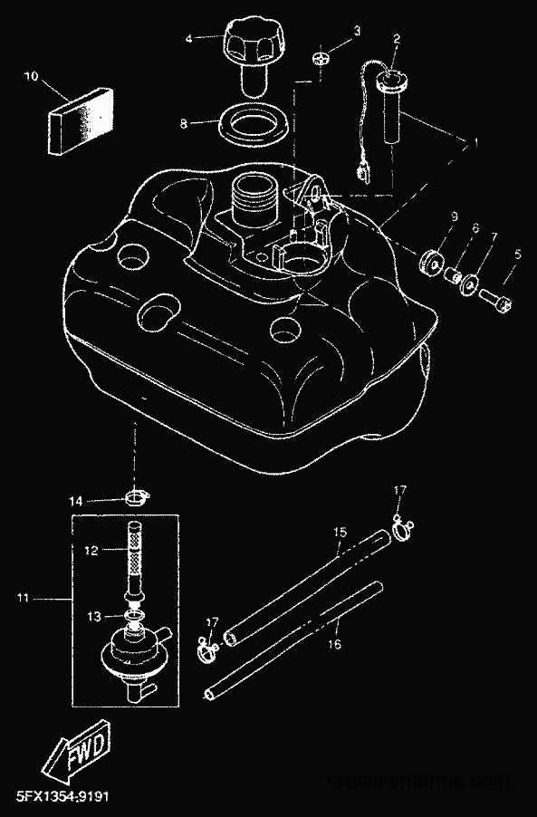 2001 Scooter CW50RS - CW50RS (5FXM) [030] - FUEL TANK
