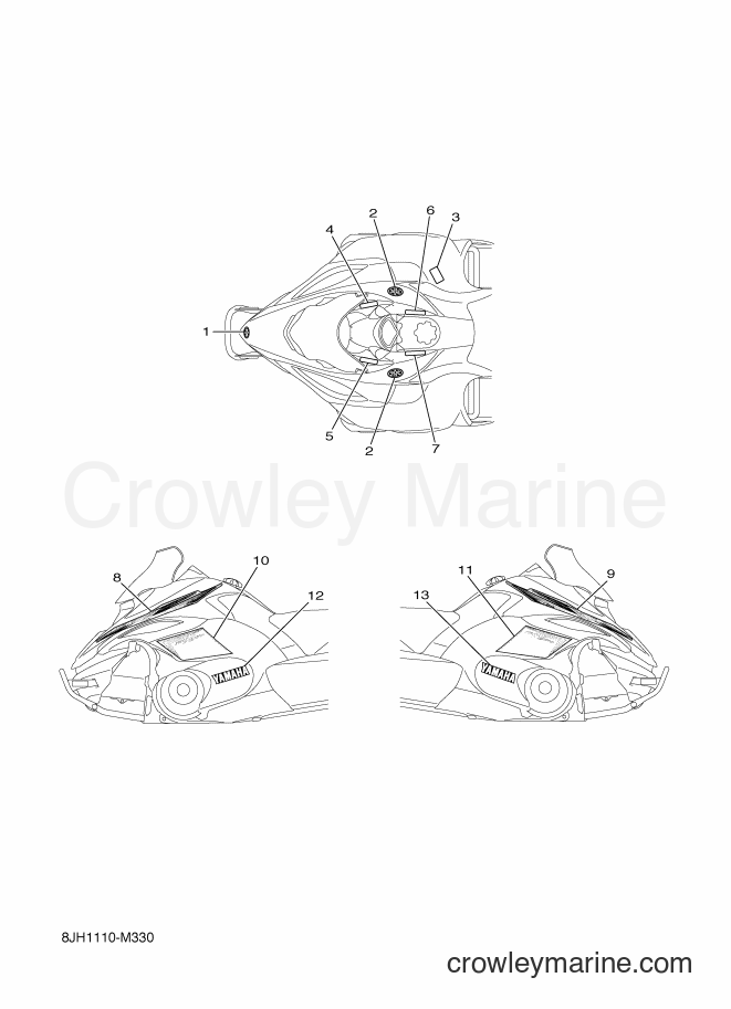 2013 Snowmobile RFX10B - RFX10B (8JH1) [020] - EMBLEM