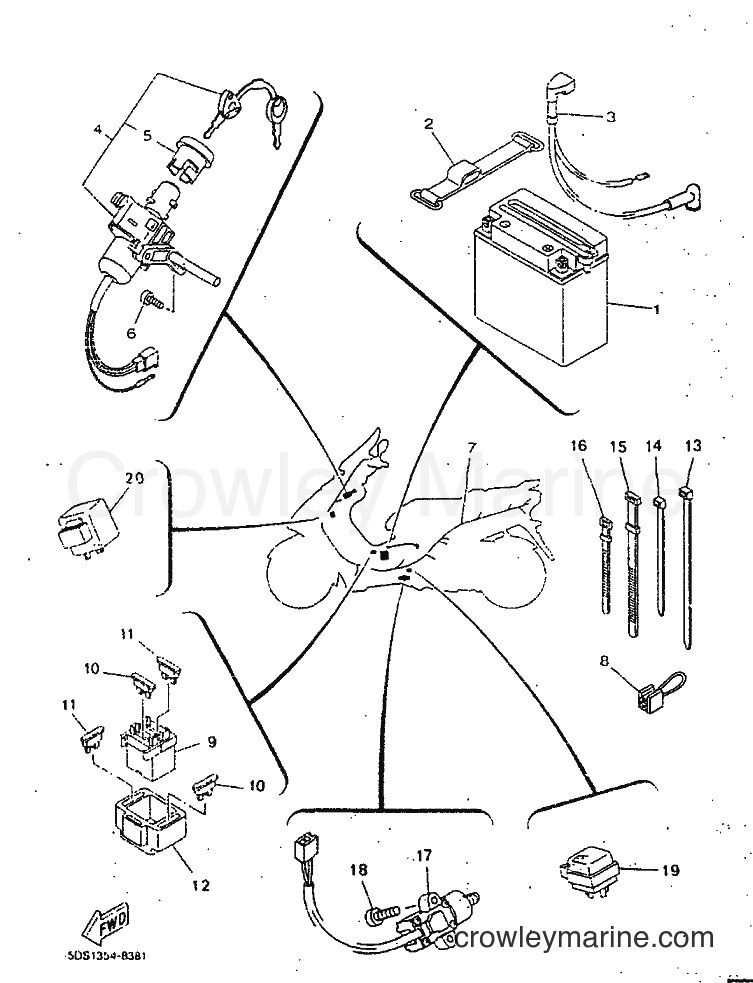 1998 Scooter YP125E - YP125E (5DS8) [010] - ELECTRICAL 2