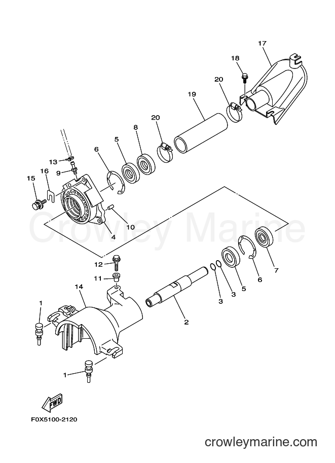 Yamaha Motors ENG FOR GP1200 (68BC) [010] - JET UNIT 2
