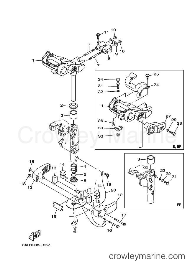 Yamaha Motors F20BMHS (6AH2) [200] - BRACKET 3