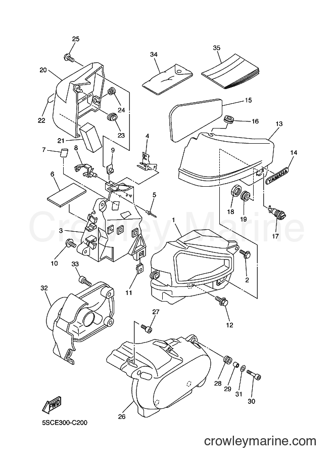 Yamaha Motors XVS650A (5SCE) [030] - SIDE COVER