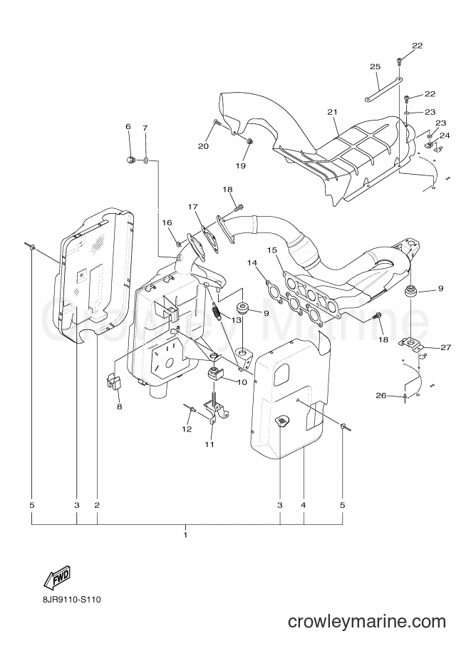 Yamaha Motors SRV10RD (8JP4) [010] - EXHAUST
