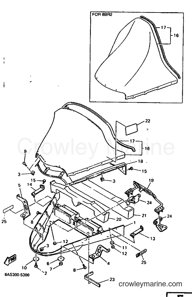 Yamaha Motors VX500 (8AS2) [010] - WINDSHIELD