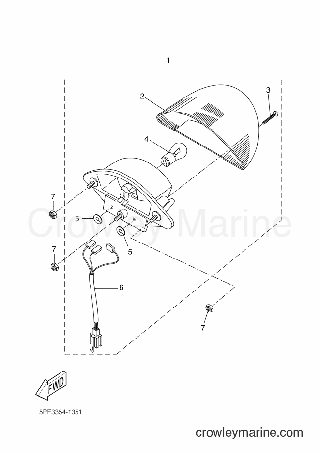 2009 Scooter YQ50 - YQ50 (3C6T) [100] - TAILLIGHT