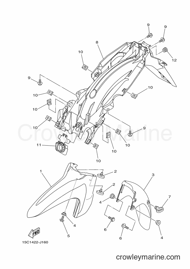 Yamaha Motors TK115 (15C1) [010] - FENDER