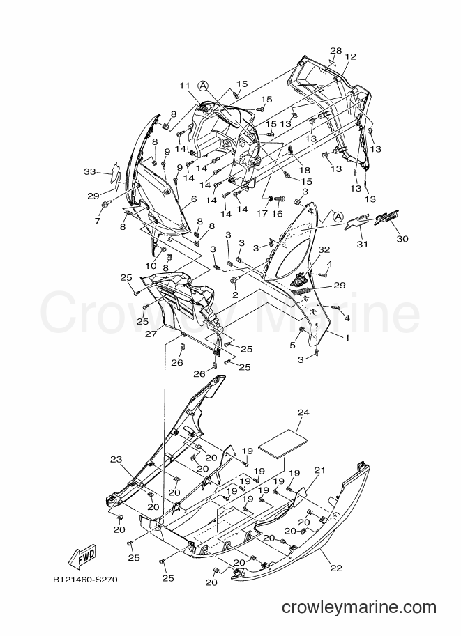 Yamaha Motors LNC125-I (BT21) [010] - LEG SHIELD