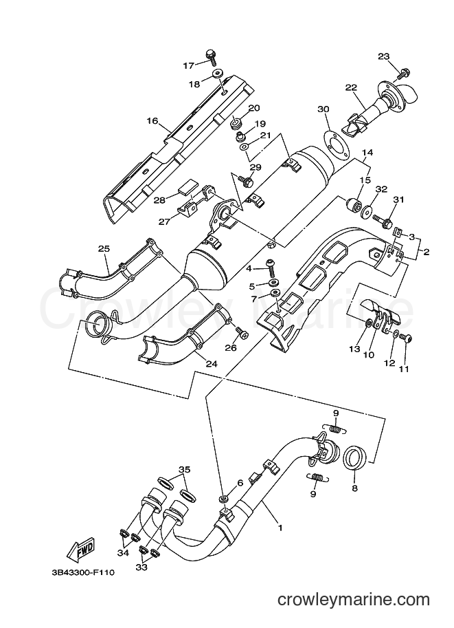 2007 ATV YFM700FWAD - YFM700FWAD (3B4C) [010] - EXHAUST