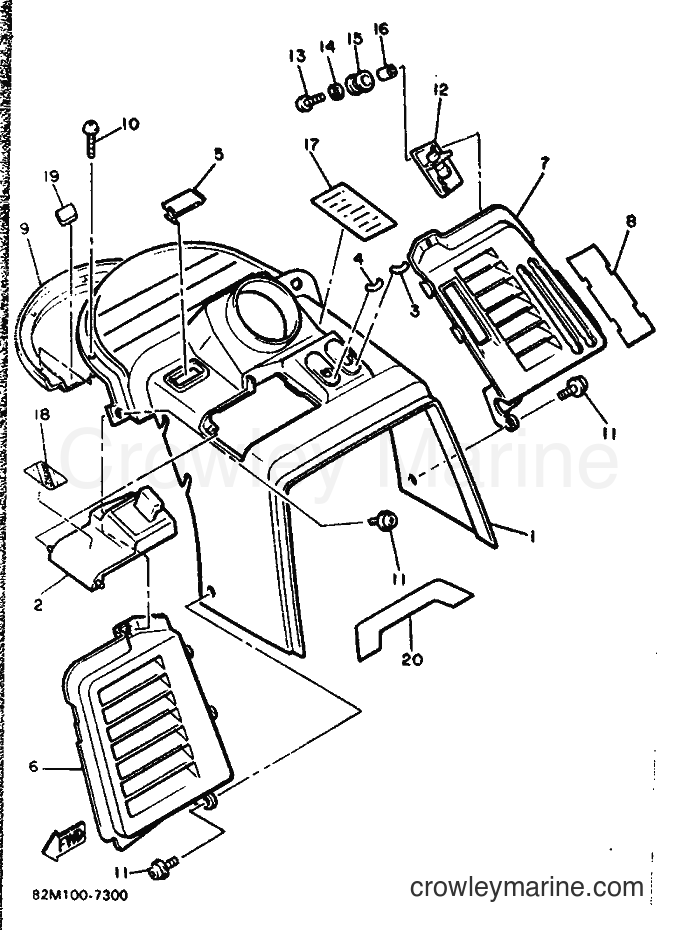 Yamaha Motors EX570BS8 (84N0) [020] - INSTRUMENT PANEL