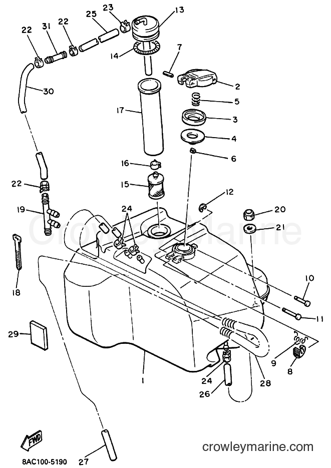 2012 Snowmobile VK540E - VK540E (8ACW) [010] - FUEL TANK